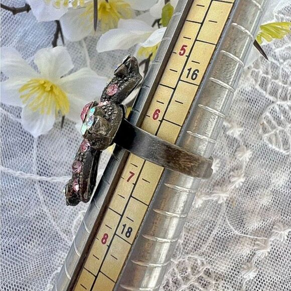 Set 2 Gothic Cross 90’s Costume Rings - Picture 7 of 9